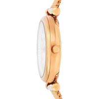 Fossil Women's Watch - Carlie Mini White MOP Dial Rose Gold Mesh Bracelet | ES4433 ,