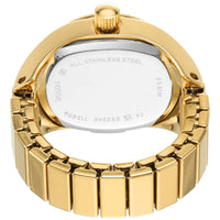 Fossil Women's Ring Watch - Quartz Yellow Gold Stainless Steel Bracelet | ES5246 ,