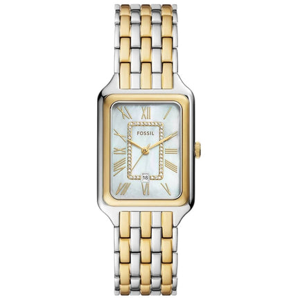 Fossil Women's Watch - Raquel Quartz White MOP Dial Two Tone Steel Bracelet | ES5305 ,