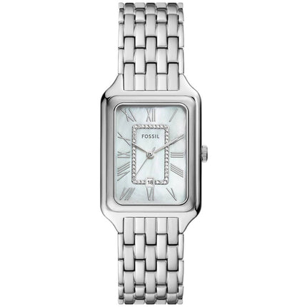 Fossil Women's Watch - Raquel Quartz White MOP Dial Silver Tone Steel Bracelet | ES5306 ,