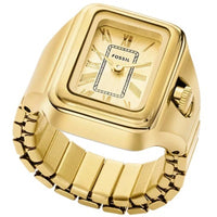 Fossil Women's Ring Watch - Raquel Quartz Yellow Gold Steel Bracelet | ES5343 ,