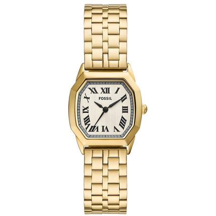 Fossil Women's Watch - Harlow Quartz Cream Dial Yellow Gold Steel Bracelet | ES5361 ,