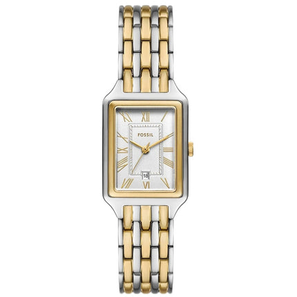 Fossil Women's Watch - Raquel Quartz Silver Tone Dial Two Tone Bracelet | ES5368 ,