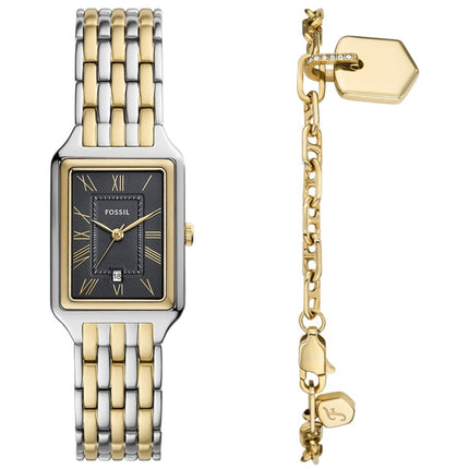 Fossil Women's Watch and Bracelet Set - Raquel Grey Dial Stainless Steel | ES5376SET ,
