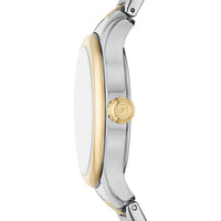 Fossil Women's Watch - Gilmore Date Quartz Silver Dial Two Tone Bracelet | ES5396 ,