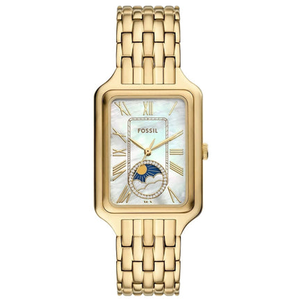 Fossil Women's Watch - Raquel Sun Moon Quartz Yellow Gold Steel Bracelet | ES5398 ,