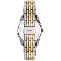Fossil Women's Watch - Scarlette Day-Date Black Dial Two Tone Bracelet | ES5458 ,