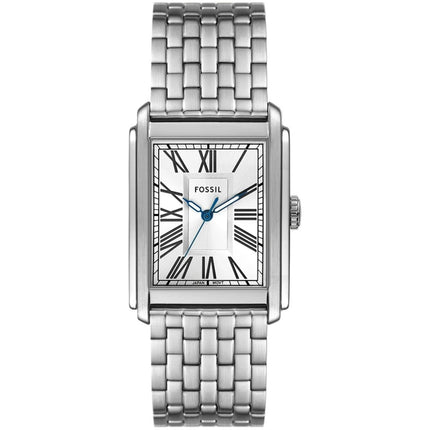 Fossil Men's Watch - Carraway Quartz Silver Dial Stainless Steel Bracelet | FS6008 ,
