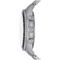 Fossil Men's Watch - Sport Tourer Chrono Black Dial Silver Steel Bracelet | FS6045 ,