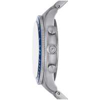 Fossil Men's Watch - Sport Tourer Chrono Blue Dial Silver Steel Bracelet | FS6047 ,