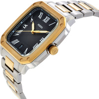 Fossil Men's Watch - Crosby Quartz Black Dial Stainless Steel Bracelet Date | FS6123 ,