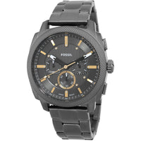 Fossil Men's Watch - Machine Quartz Chrono Grey Dial Gunmetal Steel Bracelet | FS6160 ,