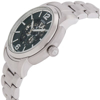 Fossil Men's Watch - Heritage Automatic Green Skeleton Dial Silver Bracelet | ME3262 ,