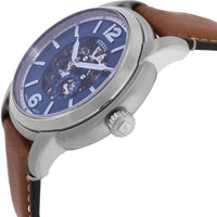 Fossil Men's Watch - Heritage Automatic Skeleton Dial Brown Leather Strap | ME3263 ,