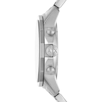 Armani Exchange Men's Watch - Banks Chronograph Black Dial Silver Bracelet | AX1720 ,