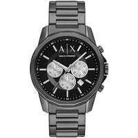 Armani Exchange Men's Watch - Banks Chronograph Black and Silver Tone Dial | AX1765 ,
