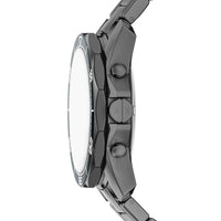 Armani Exchange Men's Watch - Spencer Chrono Blue Dial Gunmetal Bracelet | AX1972 ,