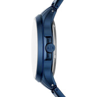 Armani Exchange Men's Watch - Hampton Blue and Silver Semi-Skeleton Dial | AX2457 ,