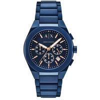 Armani Exchange Men's Watch - Sync Chronograph Blue Dial Steel Bracelet | AX4189 ,