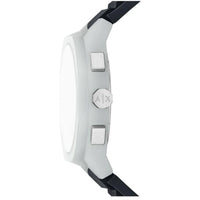 Armani Exchange Men's Watch - Sync Chronograph Black Dial Silicone Strap | AX4190 ,