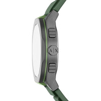 Armani Exchange Men's Watch - Sync Chronograph Green Dial Silicone Strap | AX4292 ,
