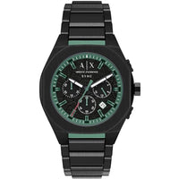 Armani Exchange Men's Watch - Sync Chronograph Black Dial Steel Bracelet | AX4294 ,