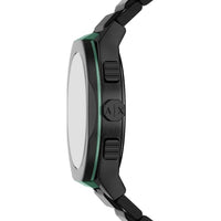 Armani Exchange Men's Watch - Sync Chronograph Black Dial Steel Bracelet | AX4294 ,