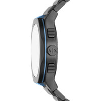 Armani Exchange Men's Watch - Sync Chronograph Black Dial Gunmetal Bracelet | AX4295 ,