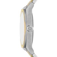 Armani Exchange Men's Watch - Sync Quartz Two Tone Steel Bracelet Day-Date | AX4298 ,