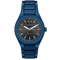 Armani Exchange Men's Watch - Sync Quartz Blue Dial Steel Bracelet Day-Date | AX4299 ,