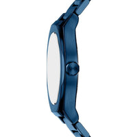 Armani Exchange Men's Watch - Sync Quartz Blue Dial Steel Bracelet Day-Date | AX4299 ,