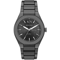 Armani Exchange Men's Watch - Sync Quartz Gunmetal Steel Bracelet Day-Date | AX4300 ,