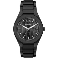 Armani Exchange Men's Watch - Sync Quartz Black Steel Bracelet Day-Date | AX4301 ,