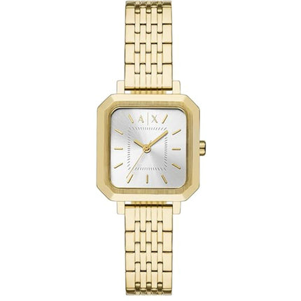 Armani Exchange Women's Watch - Leila Quartz Yellow Gold Steel Bracelet | AX5725 ,