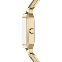 Armani Exchange Women's Watch - Leila Quartz Black Dial Yellow Gold Steel | AX5738 ,