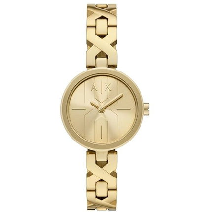 Armani Exchange Women's Watch - Ava Quartz Gold Tone Dial Steel Bracelet | AX5832 ,