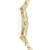 Armani Exchange Men's Watch Set - Cayde Black Dial Yellow Gold Bracelet | AX7178SET ,