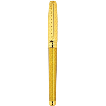 S.T. Dupont Fountain Pen - Line D Eternity Dragon Honey Gold, Medium Nib | 420029L ,