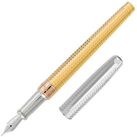 S.T. Dupont Fountain Pen - Line D Golden Hour Three Tone, Medium Nib | 420140M-040587 ,