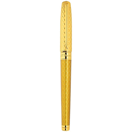 S.T. Dupont Rollerball Pen - Line D Eternity Dragon Honey Gold Brass Body | 422029L ,