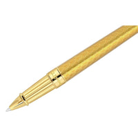 S.T. Dupont Rollerball Pen - Line D Eternity Dragon Honey Gold Brass Body | 422029L ,
