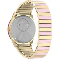 Timex Women's Watch - Q Timex Quartz Pink and Yellow Gold Bracelet | TW2W87600VQ ,