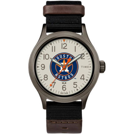 Timex Men's Watch - Clutch Houston Astros Quartz Beige and Blue Dial | TWZBASTMBYZ ,