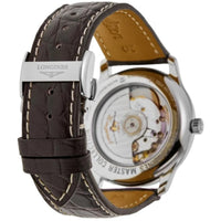 Longines Men's Watch - Master Automatic White Dial Brown Strap Date | L2.628.4.11.3 ,