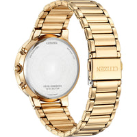 Citizen Men's Watch - Chronograph Blue Dial Yellow Gold Steel Bracelet | AN8223-54L ,