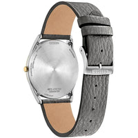 Citizen Men's Watch - Suratto Eco-Drive Grey Dial Grey Leather Strap | AR3124-07H ,