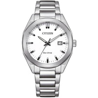 Citizen Men's Watch - Eco-Drive White Dial Stainless Steel Bracelet | BM7620-83A ,