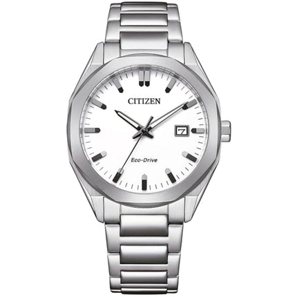 Citizen Men's Watch - Eco-Drive White Dial Stainless Steel Bracelet | BM7620-83A ,