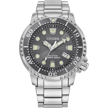 Citizen Men's Watch - Promaster Dive Eco-Drive Grey Dial Steel Bracelet | BN0167-50H ,