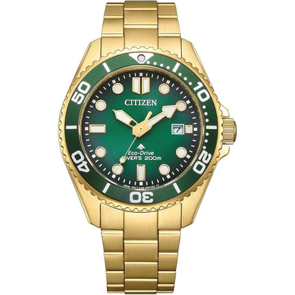 Citizen Men's Watch - Promaster Dive Eco-Drive Yellow Gold Bracelet | BN0262-59W ,